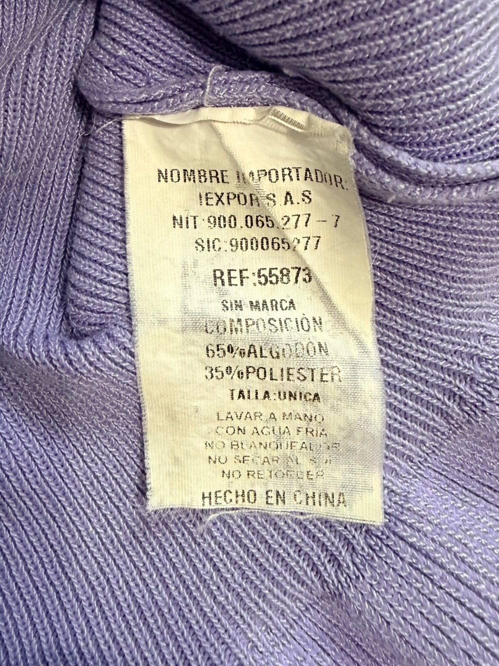 Square-Neck Lavender Ribbed Tank with Ruffle Hem - Picture 4 of 6